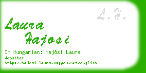 laura hajosi business card